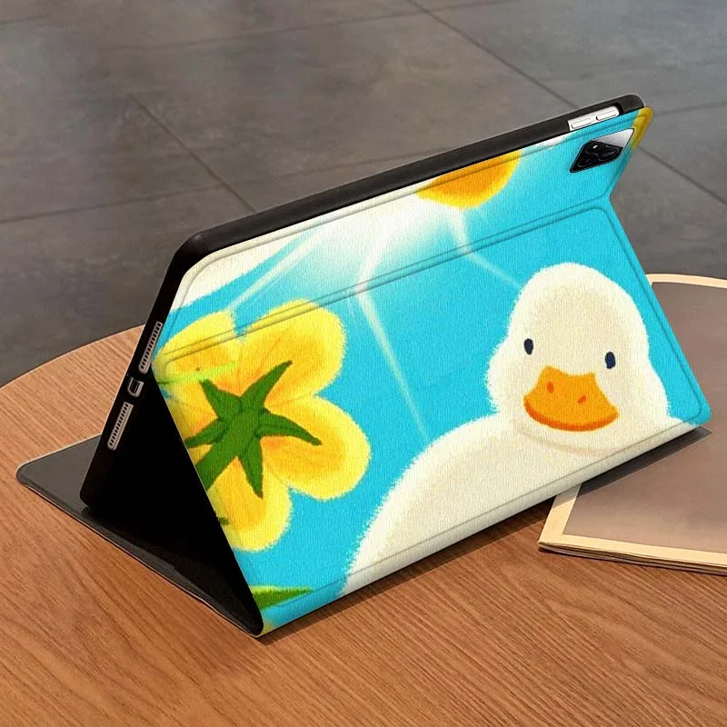 نمط توضيحي على شكل بطة لهاتف Xiaomi Mi Redmi Poco Pad 2 4 5 7S 6S 6 7 8 Max Plus Ultra SE Pro K 2025