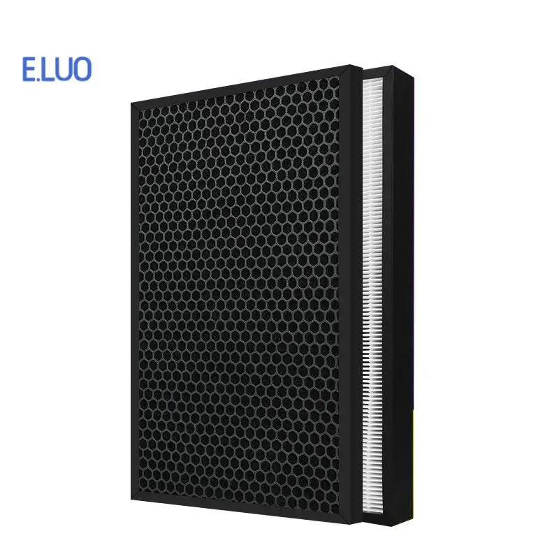 5 Set Air Purifier Filter For Panasonic F-VXG70C-R/N F-ZXGD/ZXGP70C HEPA 435*265*50mm and Activated Carbon Filter 435*263*10mm S