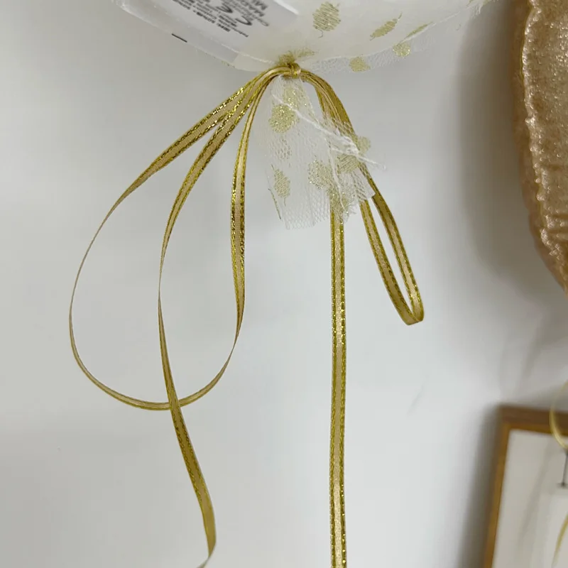 Palloncino in cotone a pois dorati decorazione da appendere alla parete decorazione per bambini in stile nordico decorazione per palloncini per la stanza delle neonate decorazione per la festa di compleanno della scuola materna