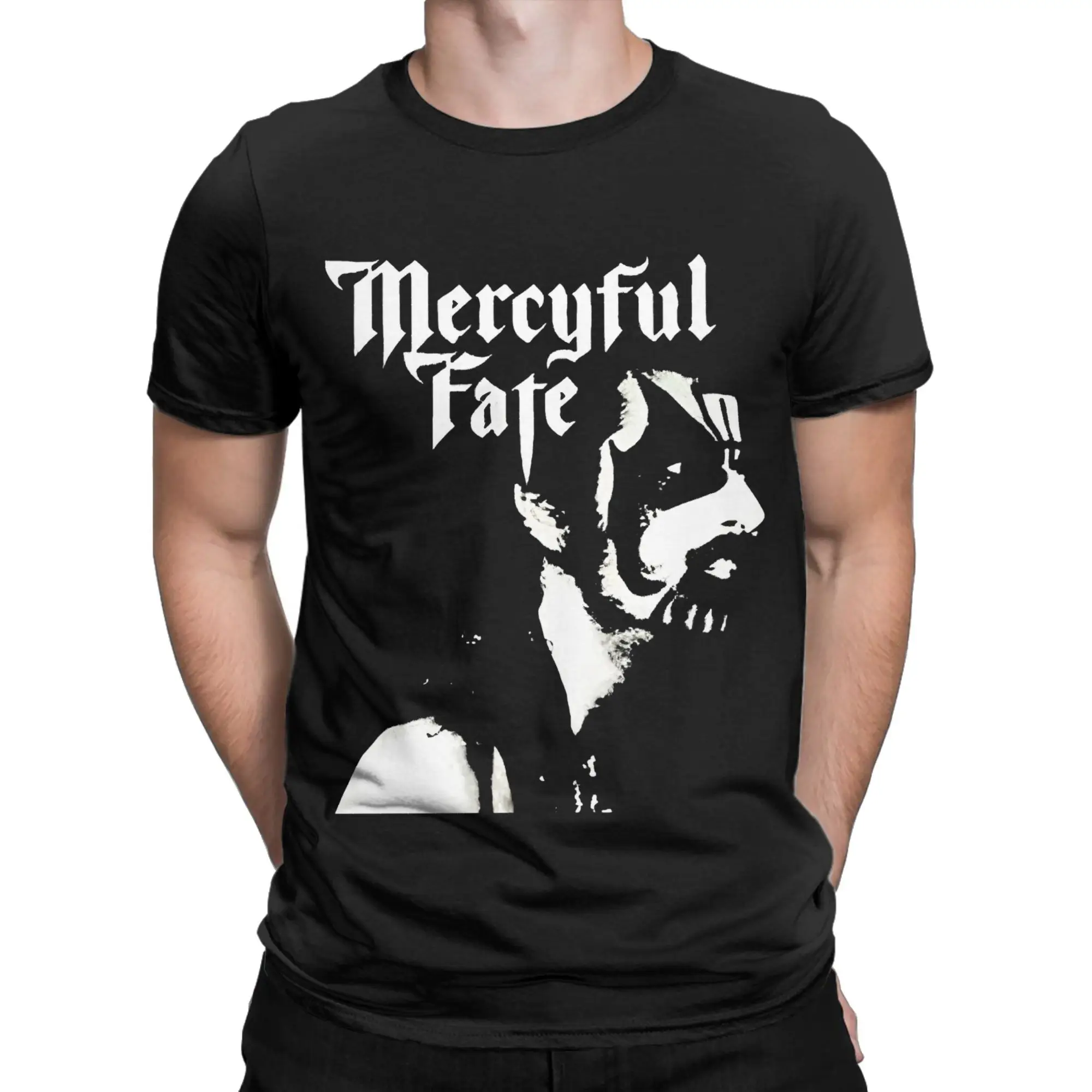 تي شيرت Mercyful Fate Heavy Metal Band للرجال والنساء تي شيرت مطبوع عليه جرافيك ملابس قطنية 100%