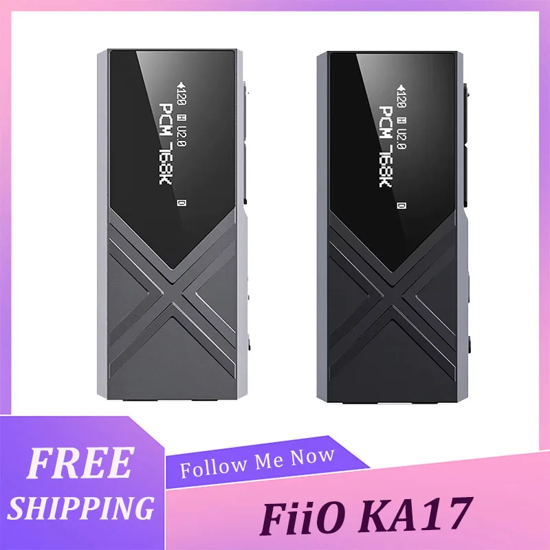 

Портативный USB-декодер FiiO KA17, Hi-Fi аудио-декодер с двумя ES9069Q, поддержкой PCM768 и DSD512, выходы 3.5/4.4 мм для Android, iOS, Mac, Win10