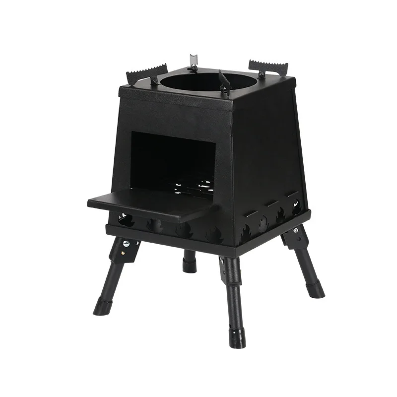 

Picnic Barbecue Camping Multi-functional Folding Stove Card Type Outdoor Stove for Heating Firewood Stove