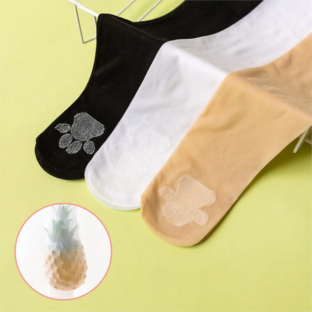 

Ultra-thin cat's paw socks in summer can be cut at will. Girls' pantyhose can prevent snagging, pineapple socks and mosquitoes.