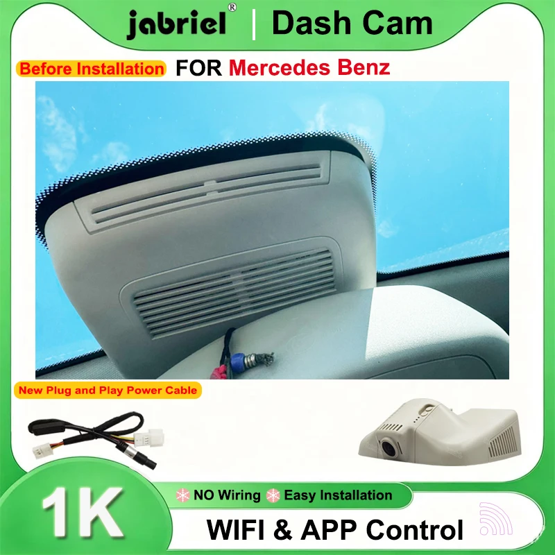Jabriel for Mercedes Benz ML w166 w164 ml320 ml350 for Mercedes Benz GL x164 x166 gl320 gl350 gl450 Dashcam 1080P Wifi Dash Cam