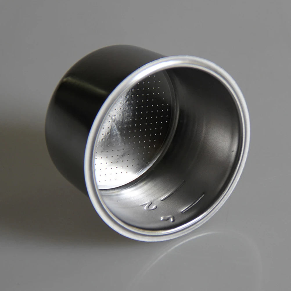 

1pc Stainless Steel Filter Mesh Basket Reusable Rust-Proof Portable For 4 Cup Makers Silver Coffee Filter Coffee