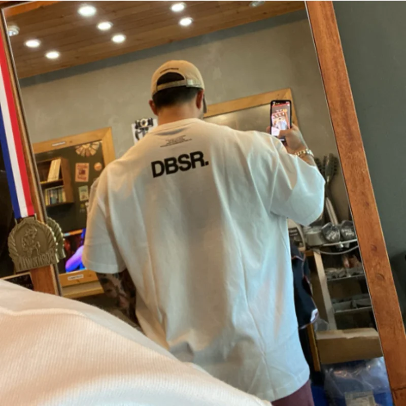 Terno respirável para homens, camiseta de manga curta, camiseta casual de corrida, respirável e solta, primavera e verão