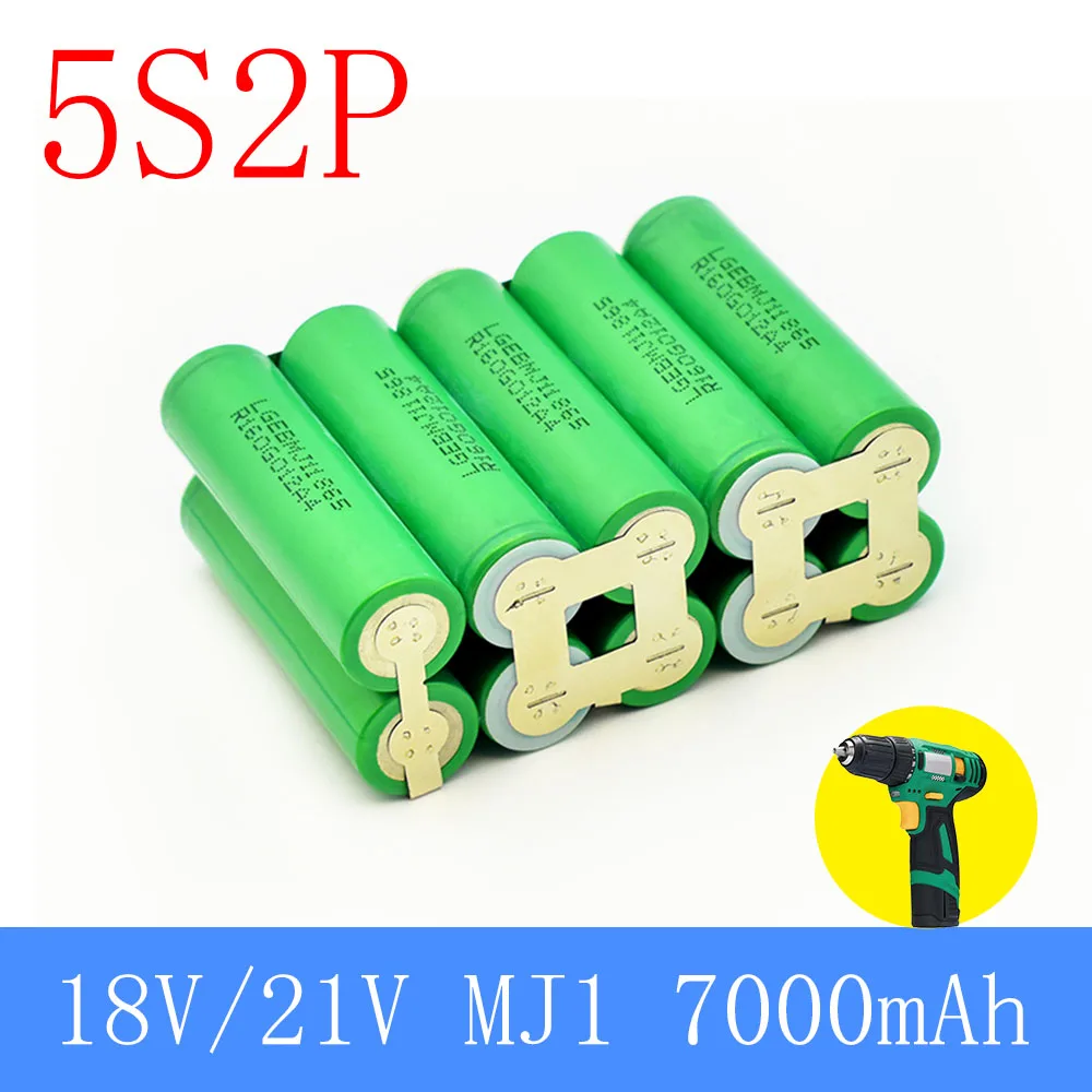 2S1P 1S3P 3S2P 4S2P 5S2P 8.4V 3.7V 10.8V 16.8V 18V MJ1 battery pack 18650 3500mAh battery for 18V screwdriver battery