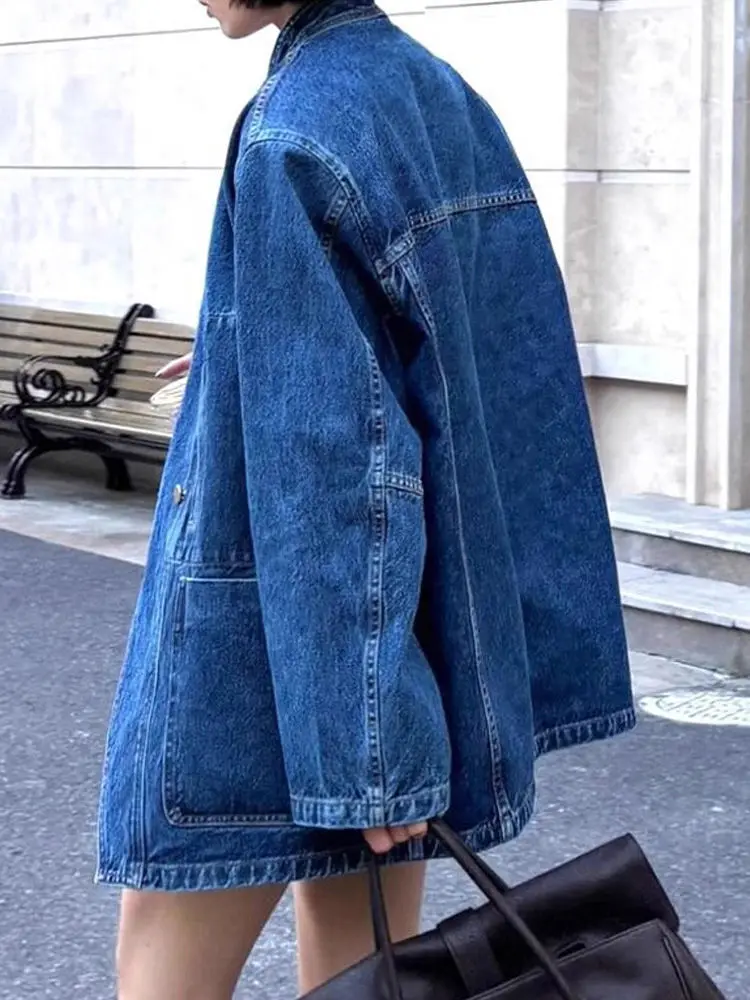 Denim Jacket For Women's Autumn New Outerwear Denim Jacket Women Jeans Jacket Women Woman Coat