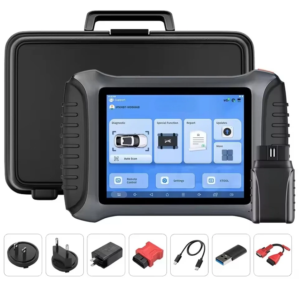 IP900 BT Car Diagnostic Tools WIFI Connection FCA DOIP ECU Coding IMMO OBD2 Scanner Car Diagnostic Machine with 38+ Resets