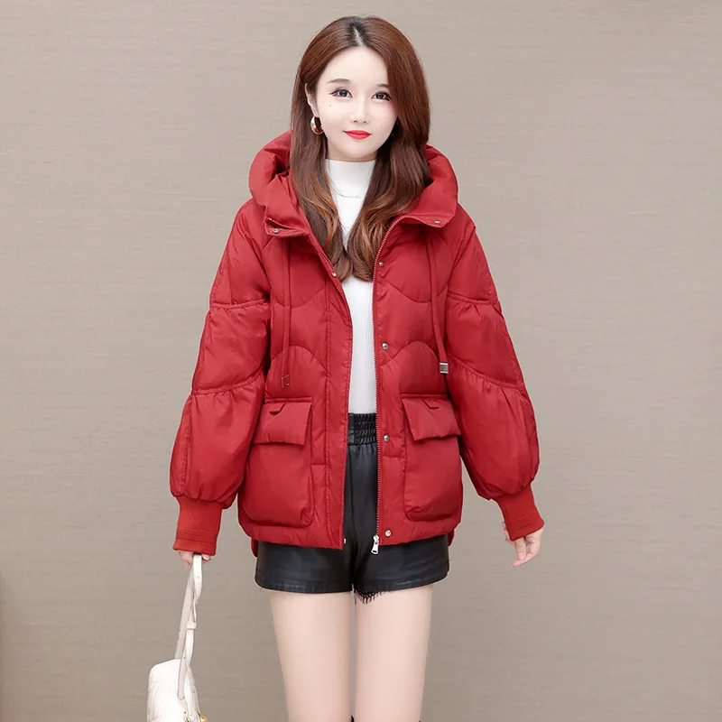 

2022 New Winter and Autumn Women Long Sleeve White Duck Down Jackets Fashion Coats