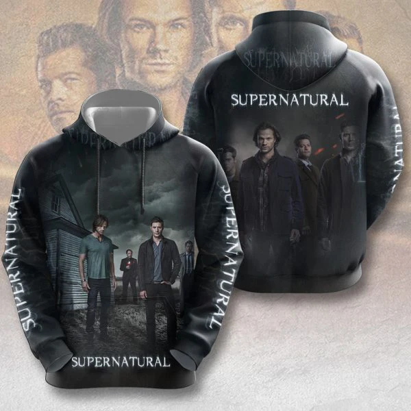 

Толстовки с капюшоном «Сверхъестественное» из сериала, толстовки с 3D принтом для мужчин и женщин, спортивный костюм с длинными рукавами, пуловер, пальто, Harajuku, одежда большого размера Y2k