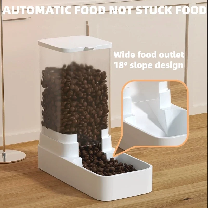 Automatic Cat Water Dispenser Gravity Dog Feeder Cat Feeder and Cats Water Dispenser Cat Feeder Food Storage Dispenser Container