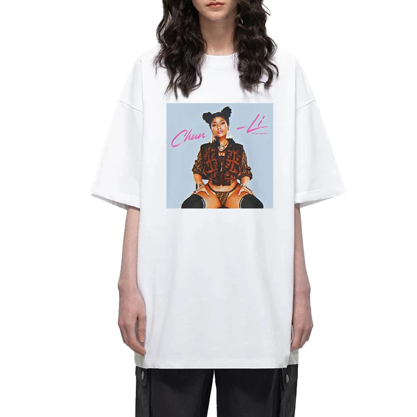 

Hot Rapper Nicki Minaj Tour Graphic T shirt Men Women Fashion Y2k short sleeve T-shirts Unisex Oversized Cotton clothing Tops