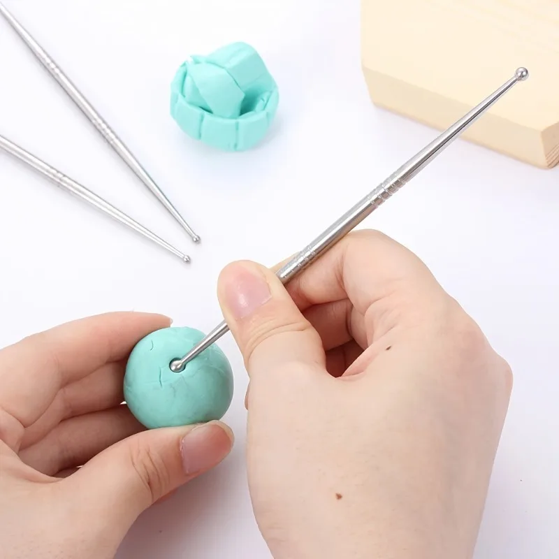 3pcs Premium Pottery & Sculpting Tools - Non-Electric, Ideal for Ceramic Carving and Texture Detailing, Clay Modeling Tool