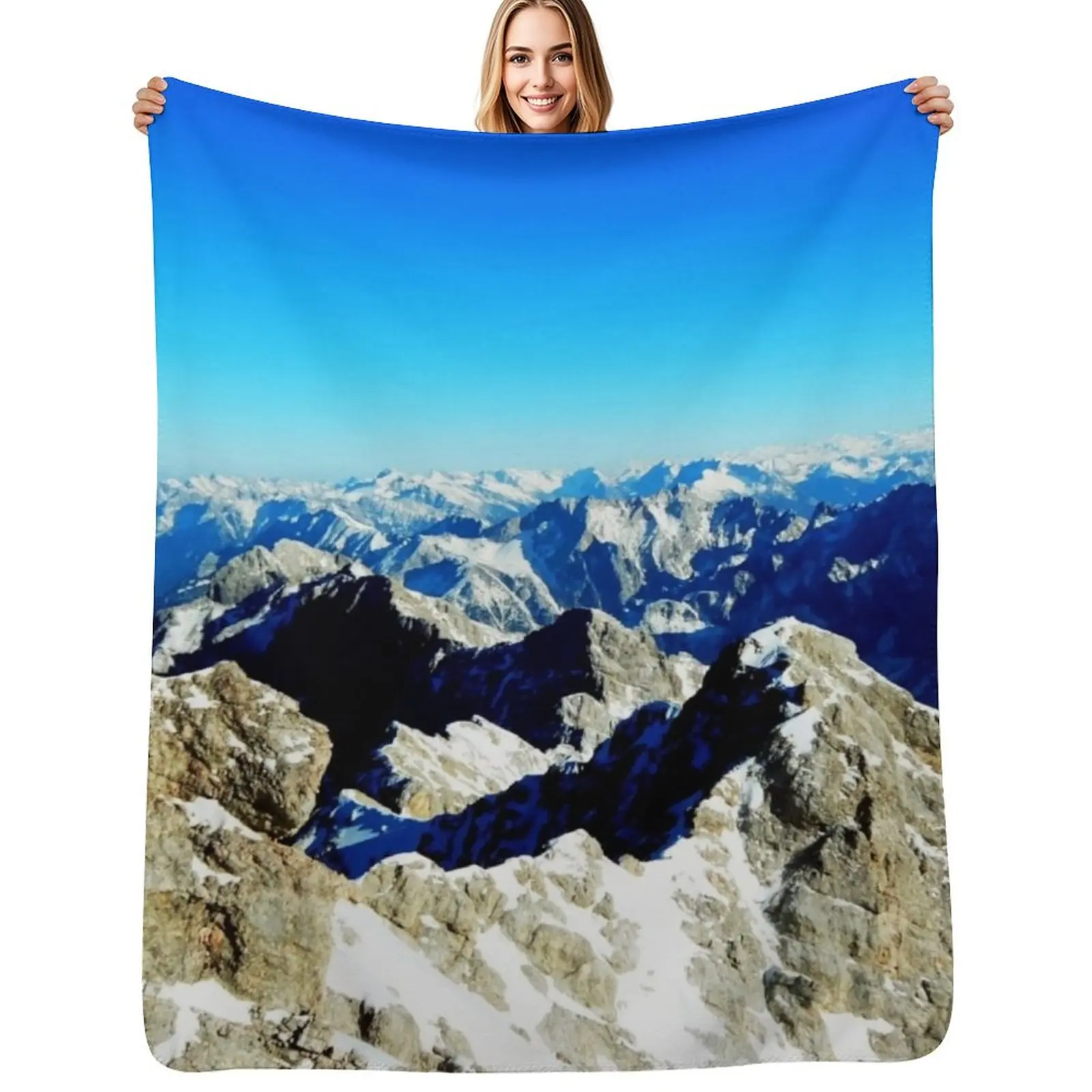 

The Alps Garmisch-Partenkirchen Zugspitze Germany Throw Blanket Hairys Personalized Gift Blankets