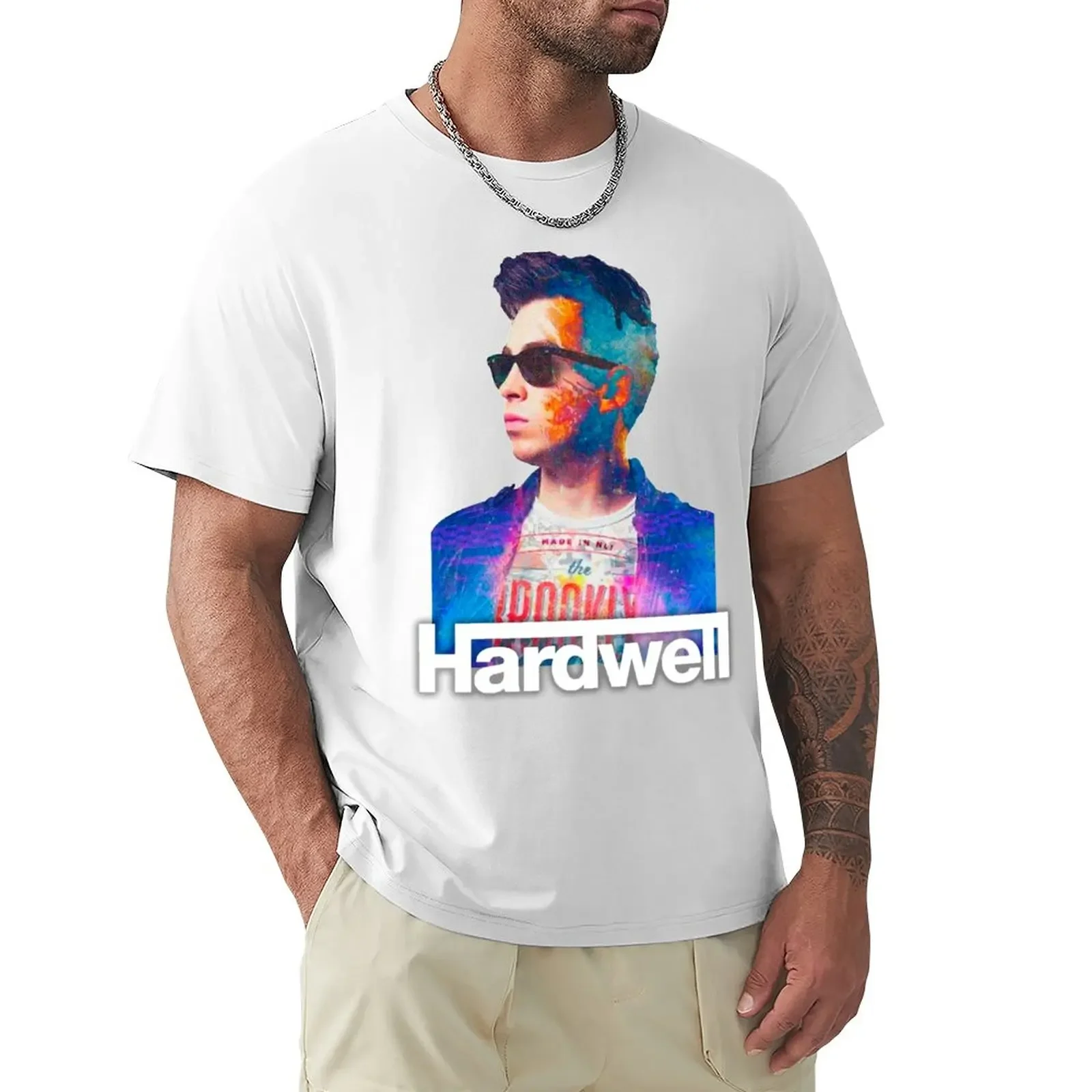 

Hardwell Dj Montage Logo T-Shirt summer tops sweat men t shirt funnys new edition quick-drying men clothings