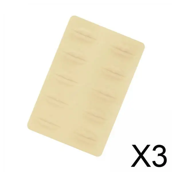 

Synthetic Skin Lips Practice Model Silicone Facial Training Skin Reusable for Beginner Makeup Techniques