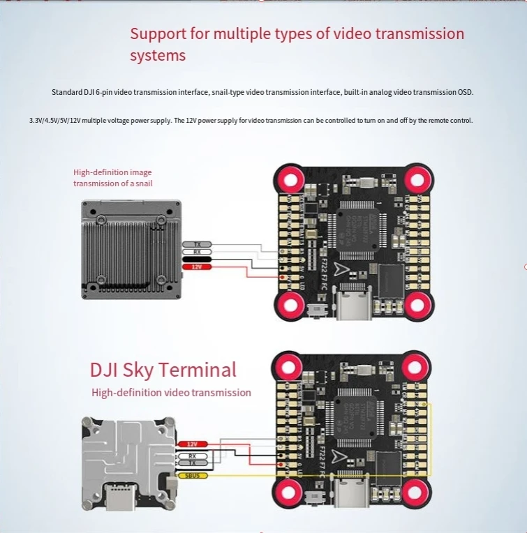 F722 High-Performance Flight Controller for Multi-rotors & Fixed-wing, 30.5x30.5mm, 16MB Flash, 6 UARTs, 3-6S Power