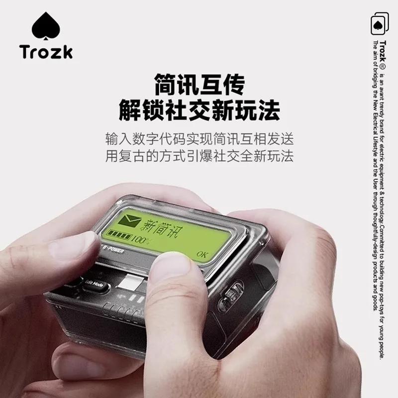 TROZK Power Bank 10000 MAh BB Machine Fast Charging Pd Mobile Power Supply Large Capacity Small Portable Mini Retro Call Gifts