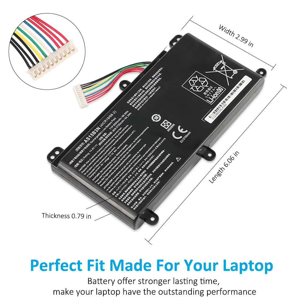 KingSener 6000mAh AS15B3N Laptop Battery for Acer Predator 17 15