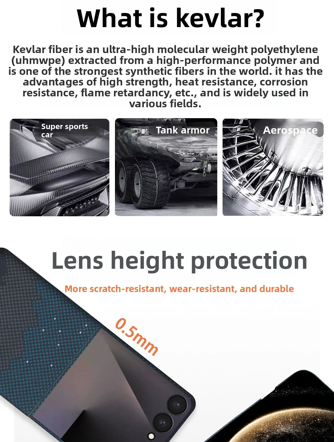 Suitable for Samsung Z Flip8, Kevlar Phone Case, Aramid Fiber Material, Magnetic Cover, New Flip7 Carbon Fiber