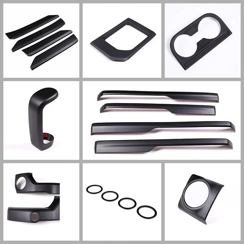 

For Toyota Tundra 2014-2021 ABS Matte Black Car Styling Car Interior Appearance Decorative Stickers Car Modification Accessories