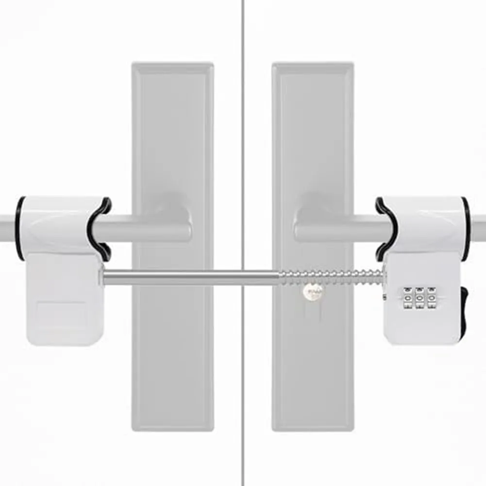 

Reinforced Zinc Alloy Combination Lock for Double Doors 3 Digit Security Lock for Sliding and Bidirectional Doors