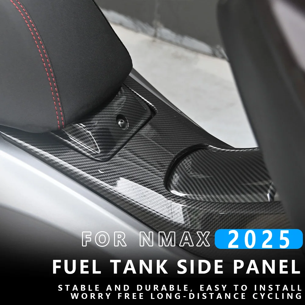

MTKRACING для YAMAHA NMAX 2025, накладка на топливный бак, набор боковых крышек для мотоцикла, боковая защитная крышка топливного бака из углеродного волокна, аксессуары
