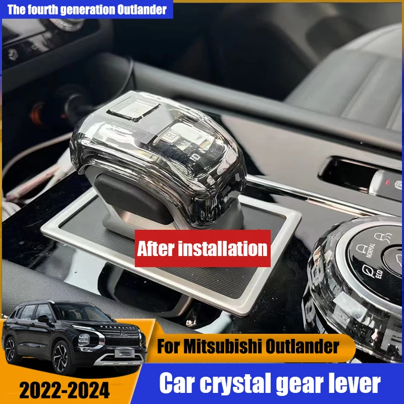 Voor Mitsubishi Outlander 2023 Kristal Interieur Shift Handvat Keycase Smart Start Interieur Crystal Vervanging Upgrade