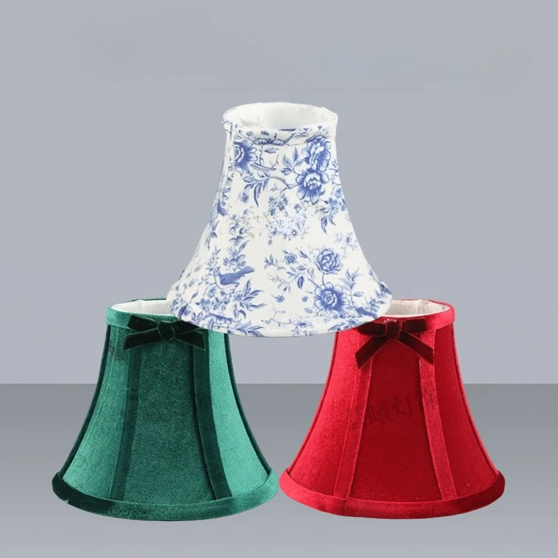 

Настольная лампа, абажур с бантом, абажур для спальни, кабинета, тканевый чехол, сплошной цвет для E27 E14, цоколь для лампы