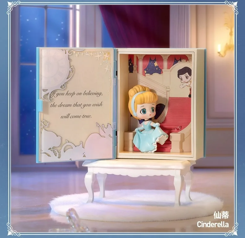 Genuine POPMART Disney Princess Fairy Tale Series Scene Blind Box