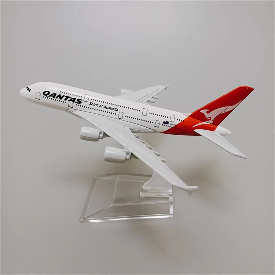 16cm Alloy Metal Air Australian Qantas A380 Airlines Airplane Model Airbus 380 Airways Plane Model Diecast Aircraft Gifts Toys