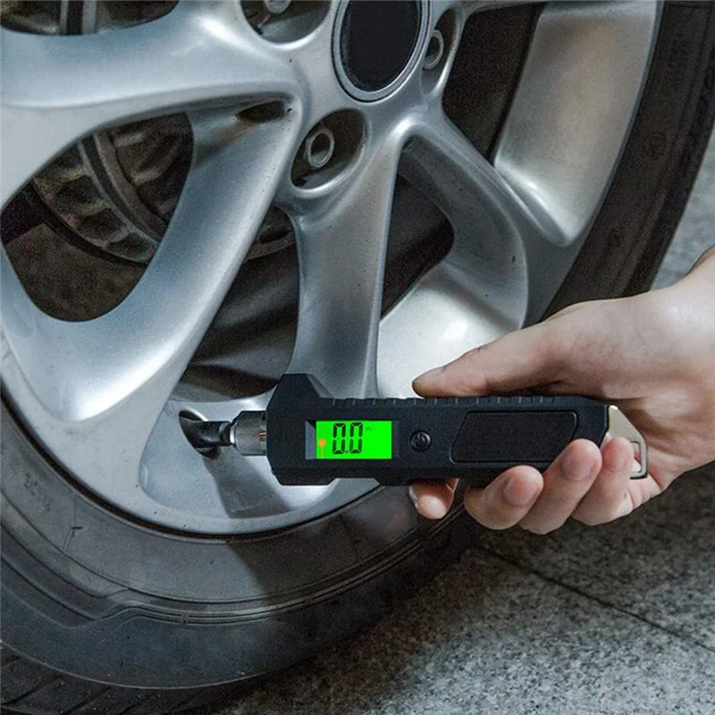ABJO-Car Tire Air Pressure Guage Digital Heavy Duty Tire Air Dual Head Guage 230 PSI For Truck Car Durable Easy To Use
