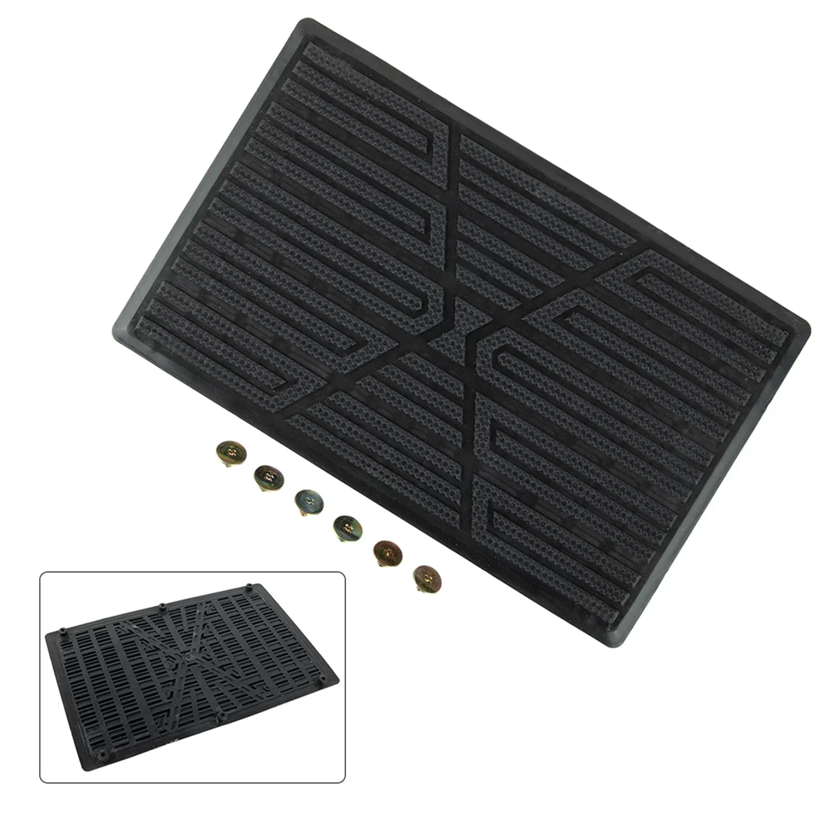 Car Carpet Plate Floor Pad Heel Foot Mat Pedal Patch Waterproof Auto Anti-skid PVC Pad Car Interior Accessories