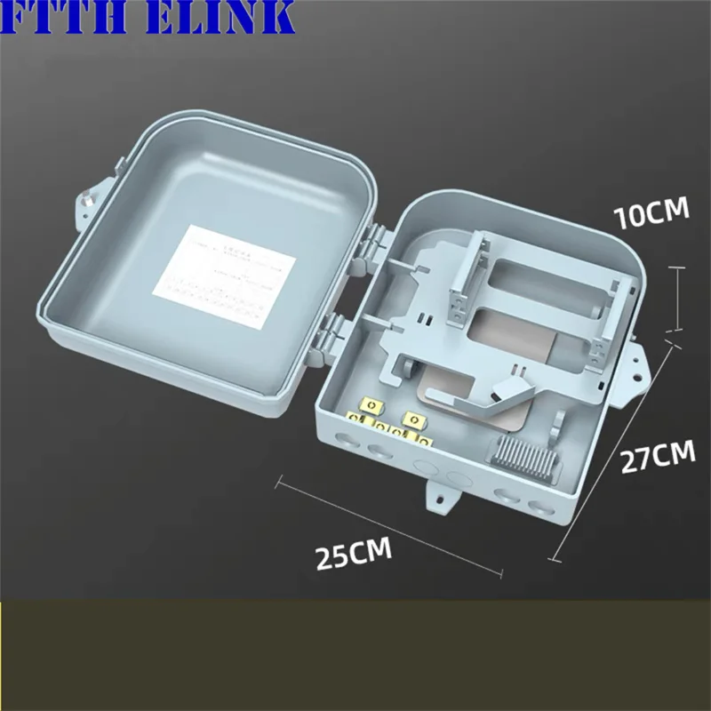 1x16 mini ftth distribution box for 1*16 plug in splitter fiber optic cable 16 cores wall mounted indoor outdoor