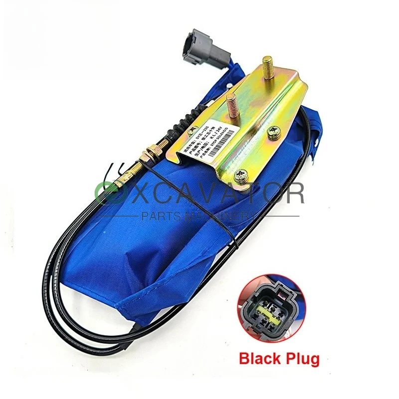 

24V Excavator parts Flameout solenoid valve Stop valve switch for Sany SY75 135 235 235-8 Xugong Isuzu