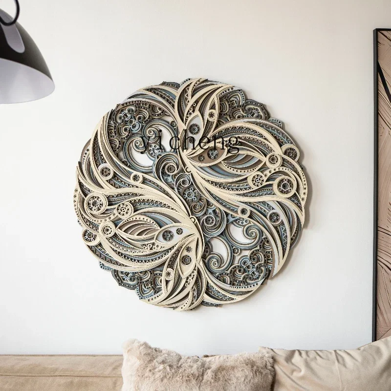 

XL living room entrance decorative painting high-end new simple background wall hanging mural