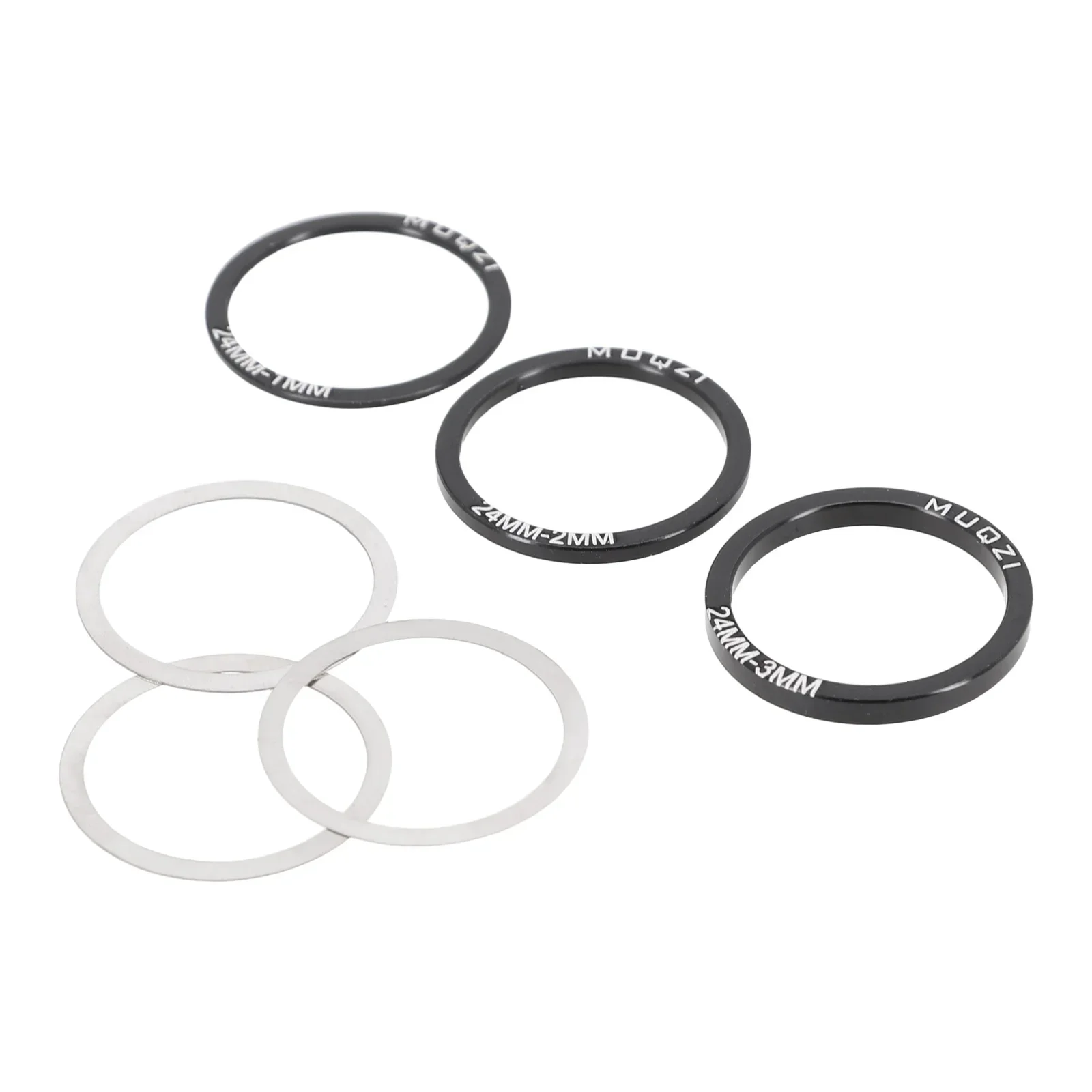 6PCS Bicycle Bottom Bracket Crankset Washer 24/29/30mm-For BB86/91/92/BB30 Cycling Bike BB Gasket Spacer Repair Part Accessories