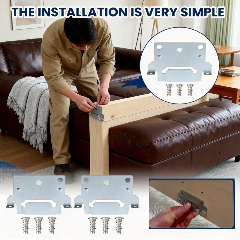 

Camping Caravan Mounting Brackets 4PCS with Fitting Screws for Skorva Trysil Hemnes Malm Brimnes Bed Parts Brackets Camping