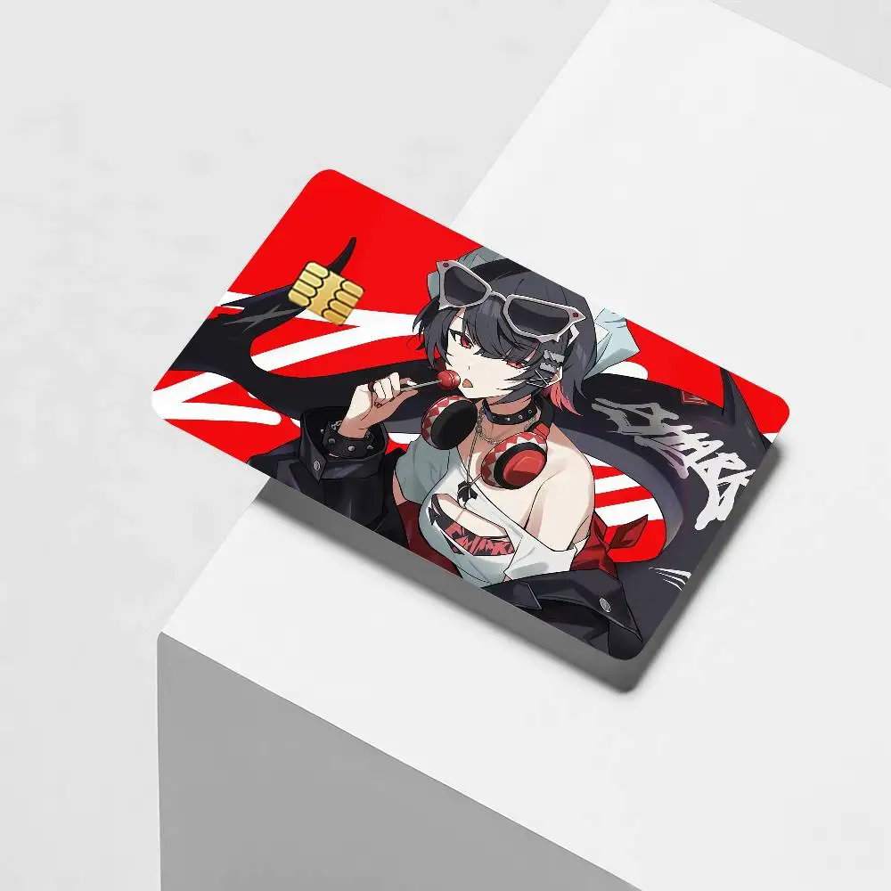 Ellen Joe Zenless Zone Zero Credit Card Decorative Card Stickers Suitable For Bank Cards Metro Transit Anti-scratch Gift 4PCS
