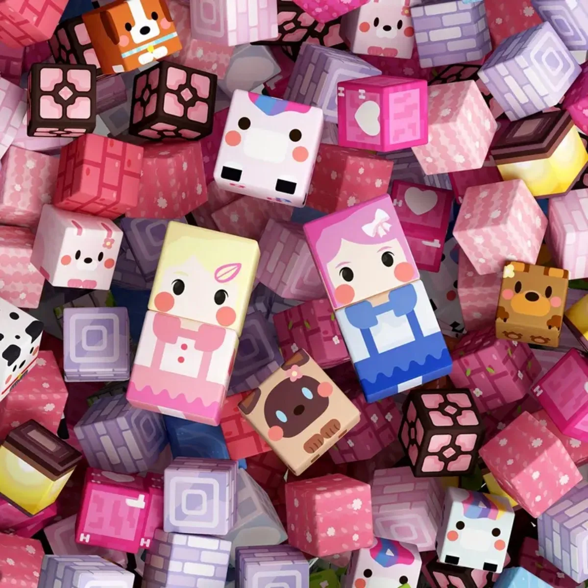 Magnetic Building Blocks Toy Mine World Magnet Princess Castle Blossom Cave Cube Set Brick Christmas Halloween Toys Kid Gift