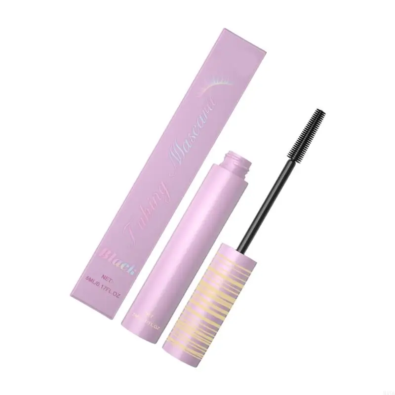 M4YA 5D Silk Fiber Lash Mascara para pestañas alargándose y espesas, duraderas, impermeables y manchas a prueba pestañas