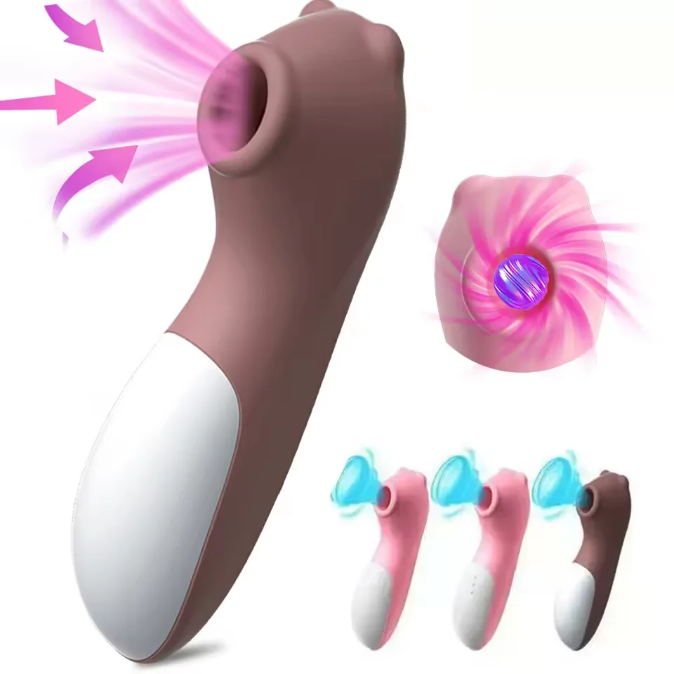 Cute Sucking Vibrator for Women Vagina G-Spot Stimulator Thrusting Massager Strong Shock Dildo Clitoris Female Sex Toy Couples