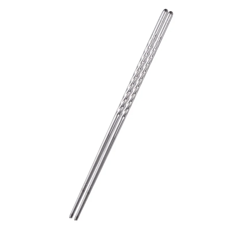 Portable Stainless Steel Chopsticks, Square Chopsticks, Insulated, Hollow, Korean, Hotel, Dining, Household, Square