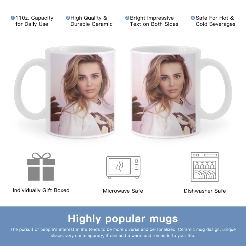 

Miley Cyrus album Free shipping Coffee Cups Reusable Portable Coffee Cup Dishwasher Safe Coffee Mug Coffee Tea Travel Cups