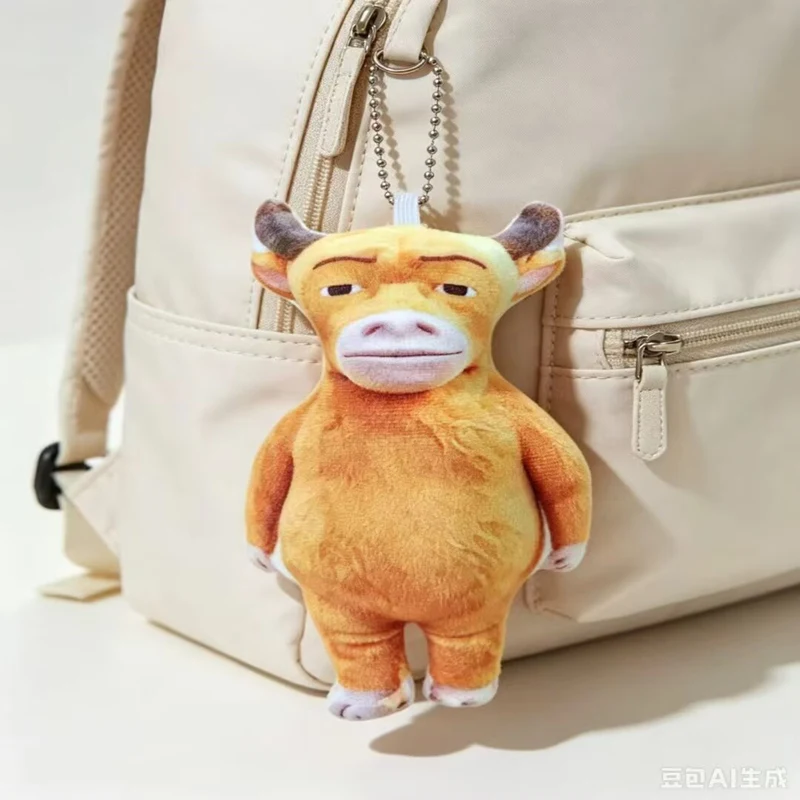 Niu Lai Plush Doll Abstract Plush Doll Pendant Backpack Hanging Decoration, Keychain Fun Ornament