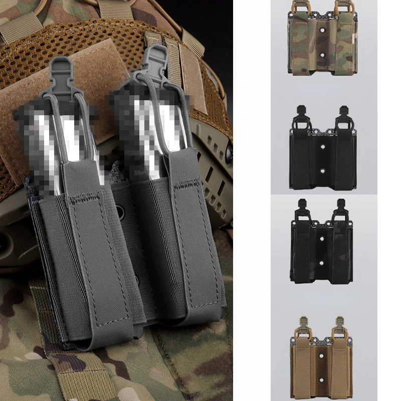 

Tactical 9MM Double Magazine Pouches Combat Wargame Waist Pouch Bag Shooting Hunting Mag Carrier Holder Packs