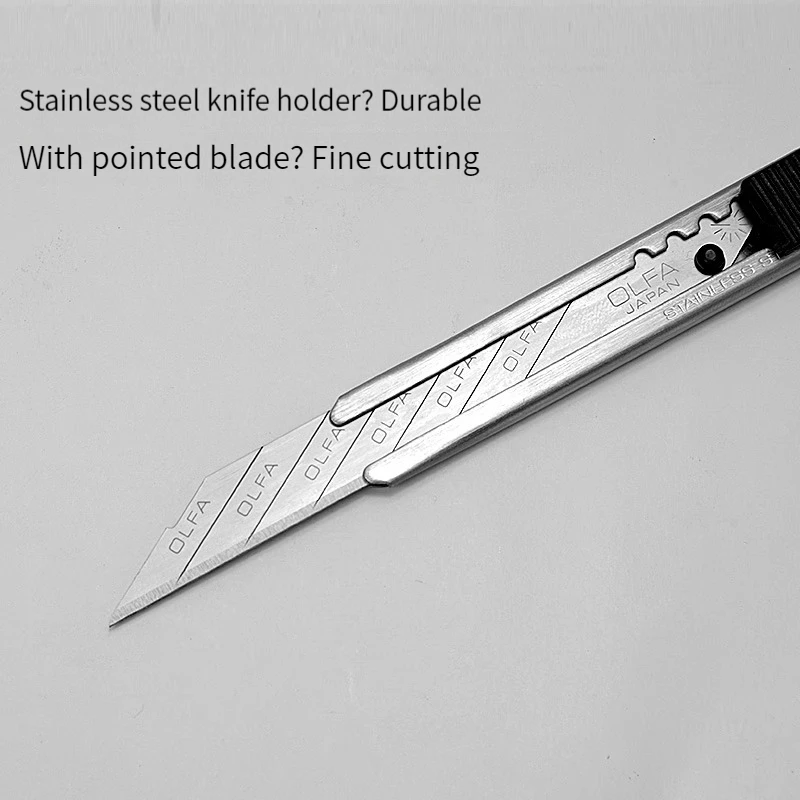 Japanese original OLFA SAC-1 small 9mm utility knife 30-degree angle professional car film cutting knife stainless steel multi-functional student