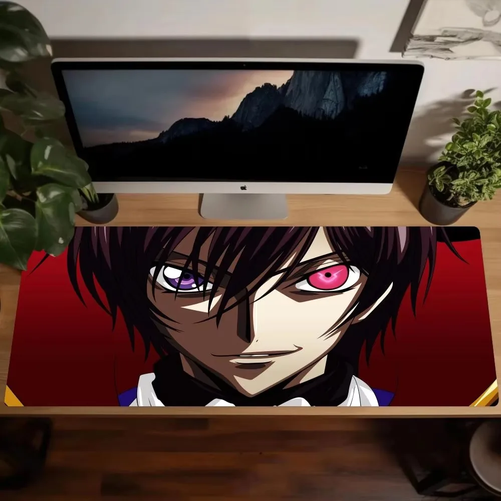 Cool Code Geass Grande Rubber Mouse Pad, HD Printing Anime Desk Mat, Luxo Desktop Cartoon Gaming, Teclado Esports Pad para Gamer