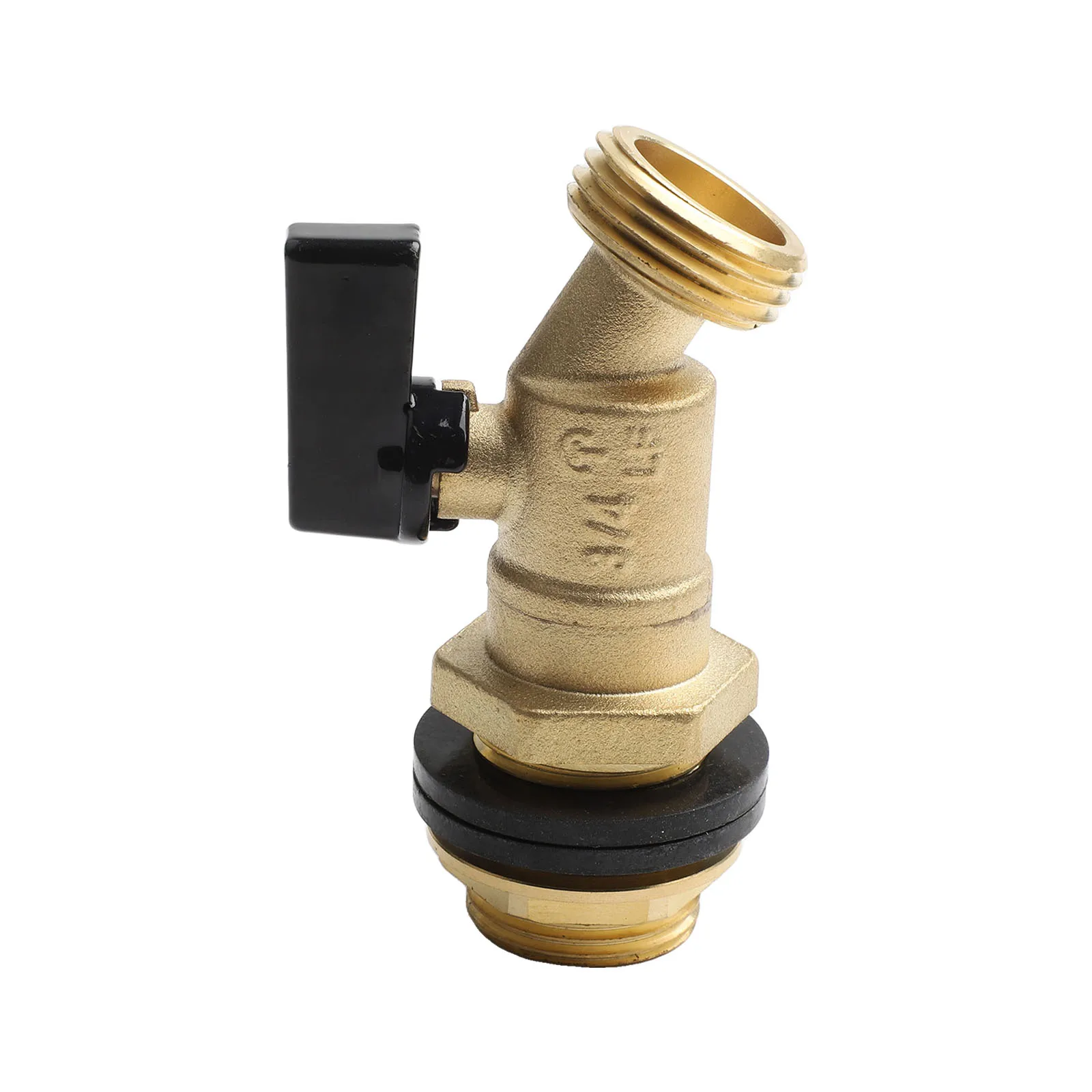 

Brass Water Container Rain Faucets -Free Compliant Spigot 1/2\" Inlet To 3/4\" Garden Accessories With Quarter Turn Ball Valve